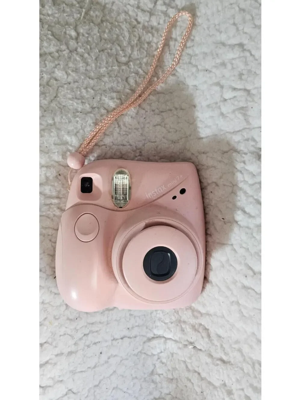 Fujifilm Instax Mini 7+ Camera Light Pink Instant Photos Polaroid Style - Works